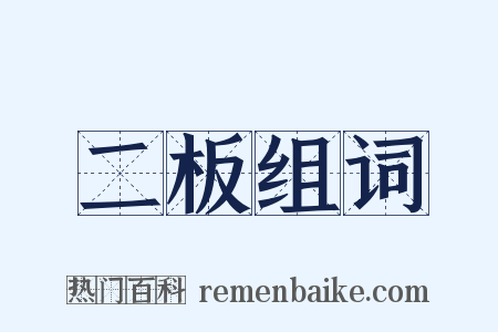 二板组词是什么意思的图片